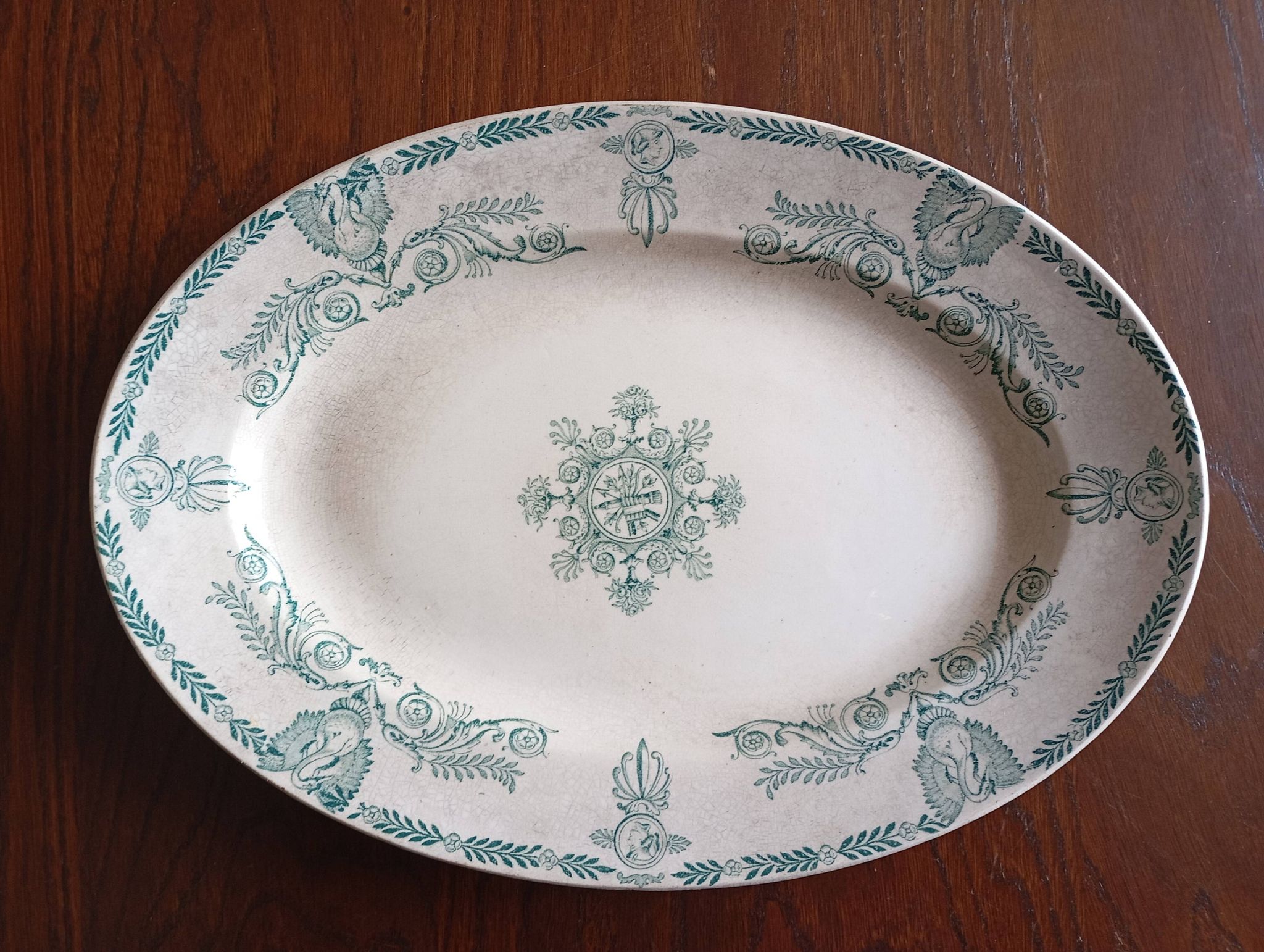 Oval ironstone dish "Compiègne" K&G Lunéville
