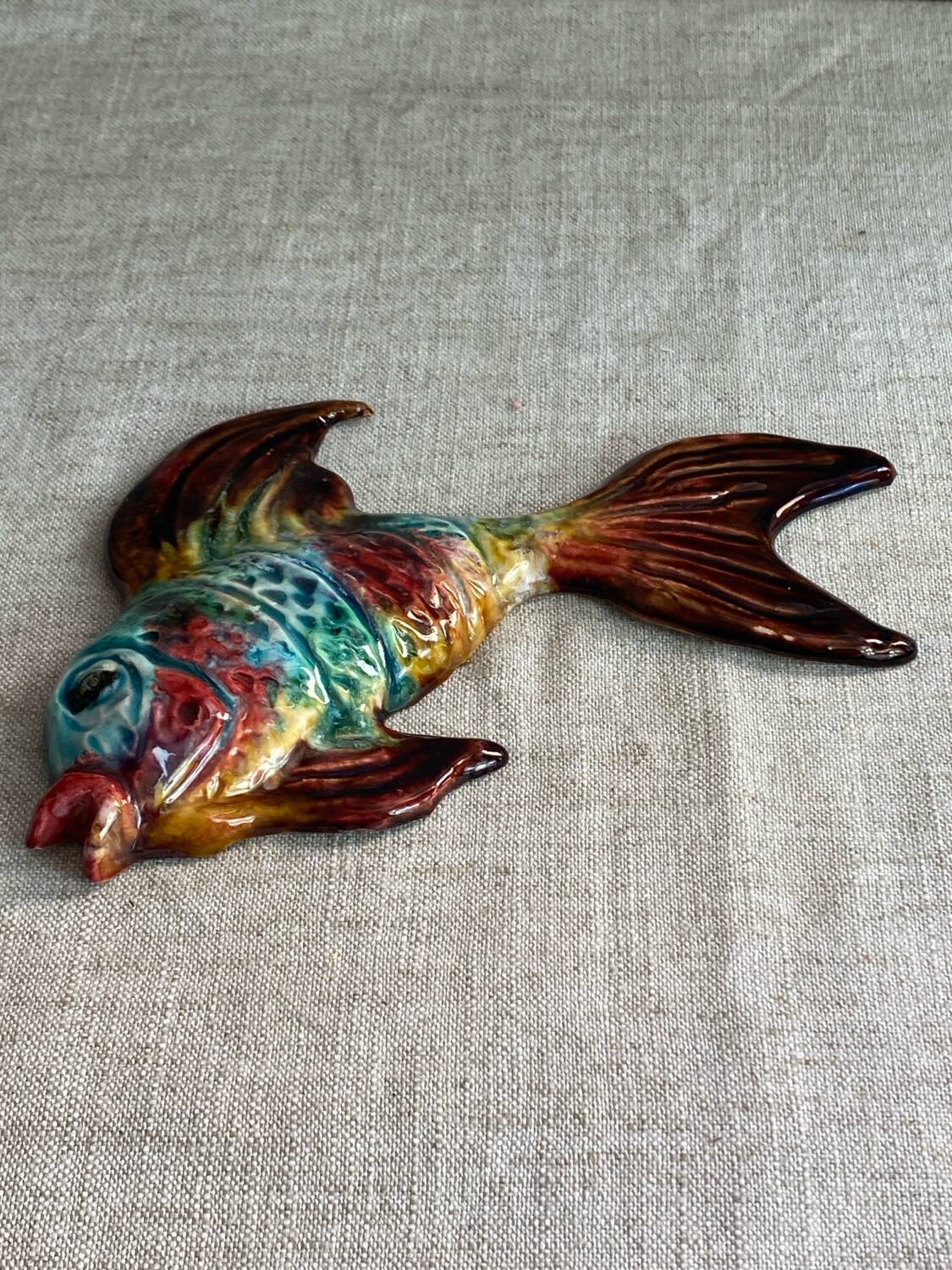 Glazed ceramic fish