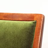Fauteuil vintage style classique green moher