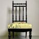 Antique Parlor Chair with Nobilis Floral Fabric