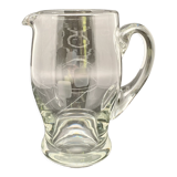 Patterned pitcher in worked glass