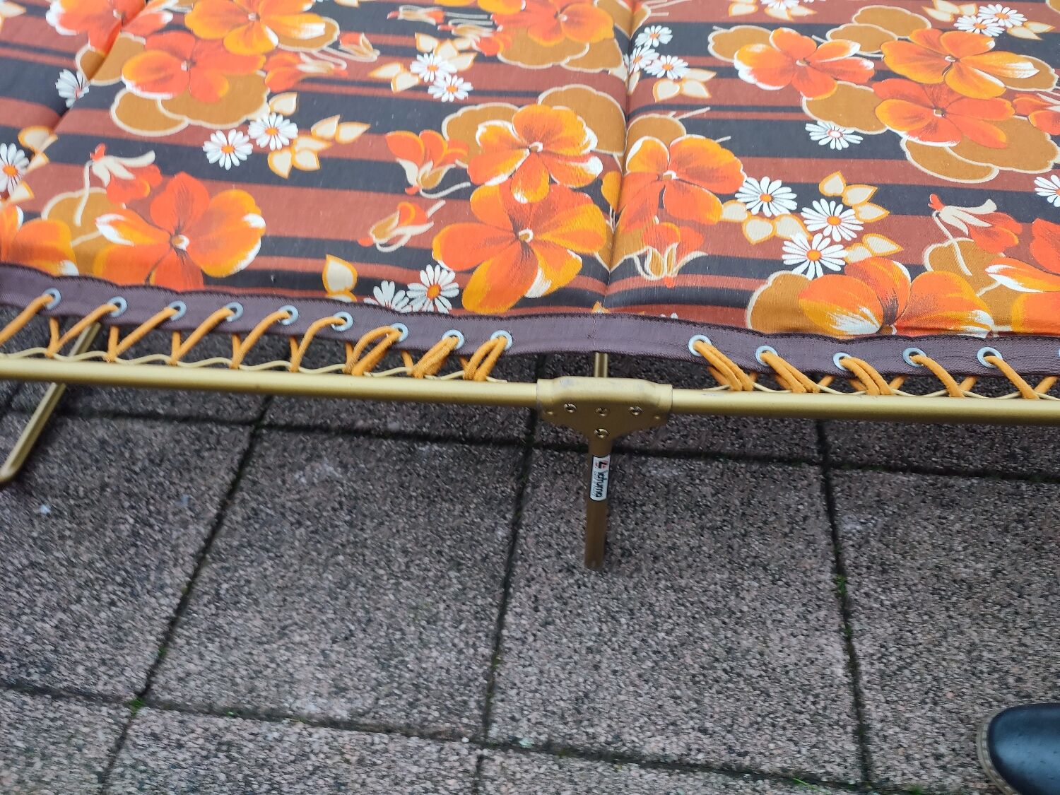 Transat chaise lit vintage Lafuma