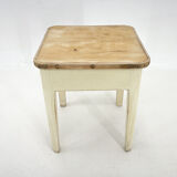 1950's Wooden Stool with Storage Space