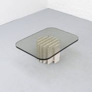 Heinz Lilienthal glass coffee table 1970s
