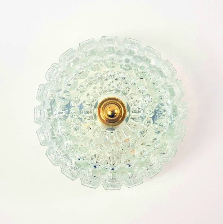 Pair of Mid-Century Bubble Glass Wall Lights or Flush Mounts for Limburg, Germany, 1960s