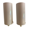 Pair of white wall light rolls Ikea 1980