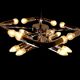 Reggiani chrome multiple light chandelier, Italy 1970
