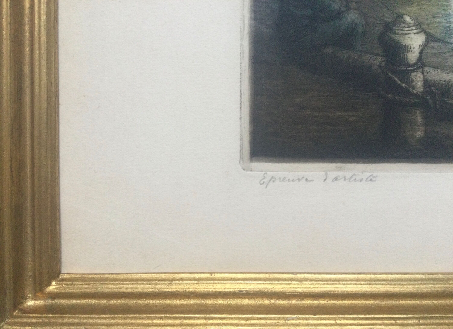 Concarneau. Aquatint by Eugène GAUGUET, 1872-1943