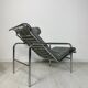 Fauteuil lounge vintage italien des années 1980 'Genni' avec repose-pieds par Gabriele Mucchi pour Zanotta