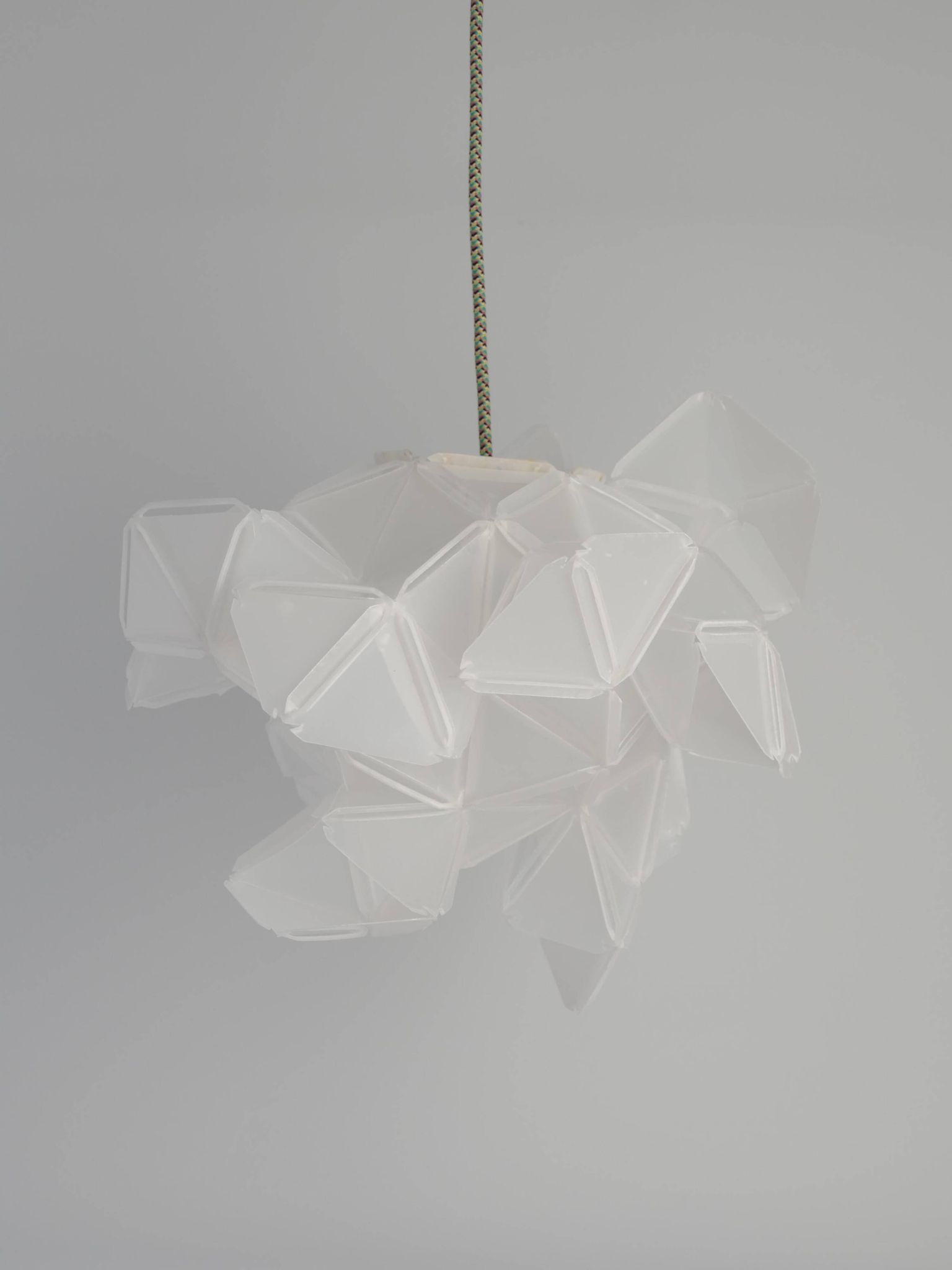Labyrinth, Hazy, Artisan Light Sculpture with Integrated Fixture, By Republiken
