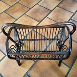 Porte revue rotin