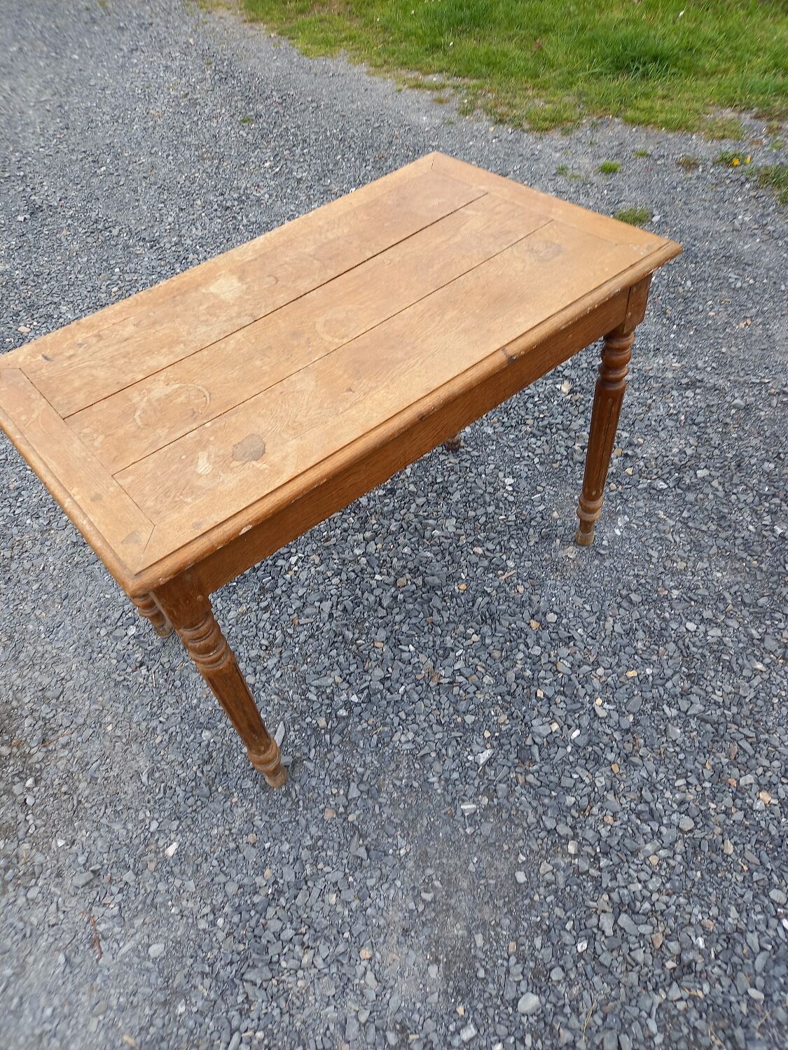 Old oak table 1 drawer