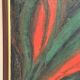 Original Swedish Oil on Canvas – Abstract Expressionist Composition – Vintage & Framed