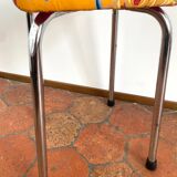 Vintage stool - Upcycling - tapestry - Romy Yellow