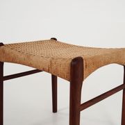 Footstool made of rosewood, Scandinavian design of the 70's
