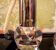 Ceiling lamp in steel and plexiglas Italy 70s