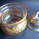 Candy, Baccarat crystal sugar: garlands of golden leaves with fine gold
