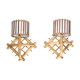 Pair of rattan sconces 1960