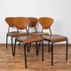 Danish teak school chairs, 1960