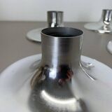 Silver disc wall lamps by Charlotte Perriand, Germany, 1970s, set of 4