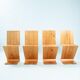 4 chaises modernes en bois de frêne Zig Zag après le design de Gerrit Rietveld, De Stijl années 1930.