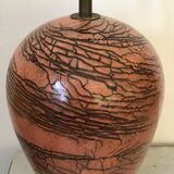 Raku ceramic lamp foot