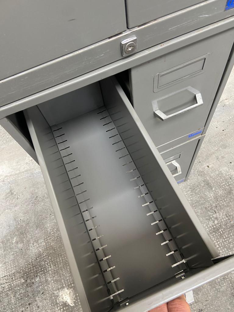 Trade furniture Modular Archiving cabinet 8 drawers metal filing cabinet Industrial 1960s