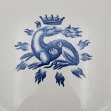 hollow serving dish François 1st dragon salamander iron earth Salins