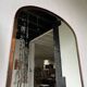 Large antique mercury mirror in copper-plated metal, 1930