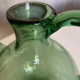 Empoli blown glass bottle Italian work 1960