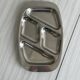 Compartmentalized tray in stainless steel metal