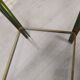 Brass glass console