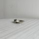 Small ashtray in shiny silver metal