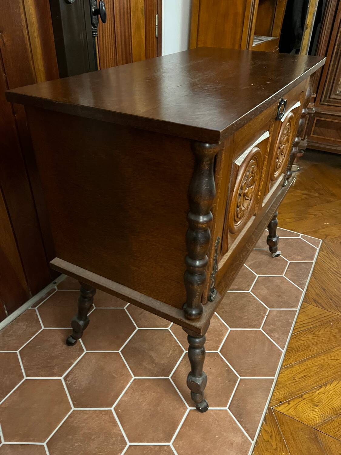 Vintage oak bar