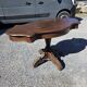 Antique round table in solid oak