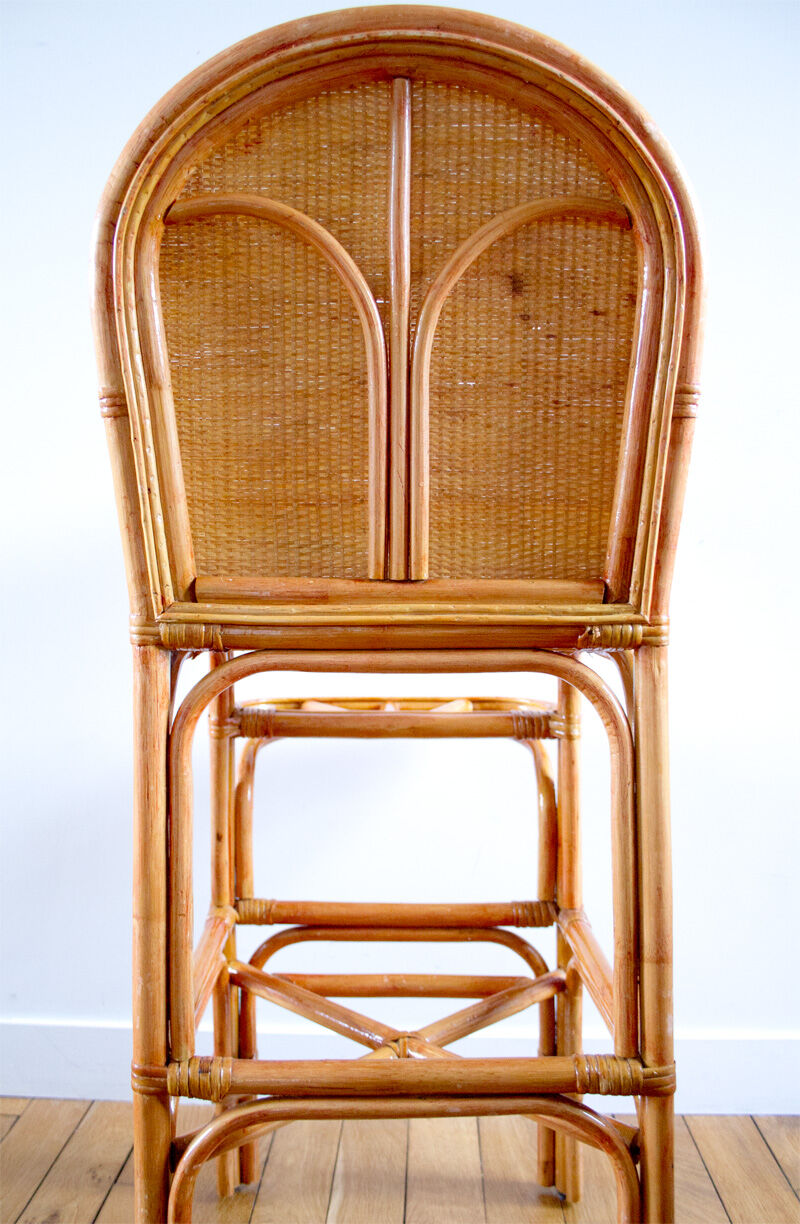 High chair rattan