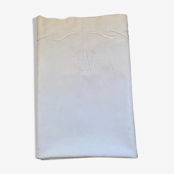 Cotton pillowcase monogram BV