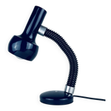 Mid-century blue Italian table lamp from the 1970s.