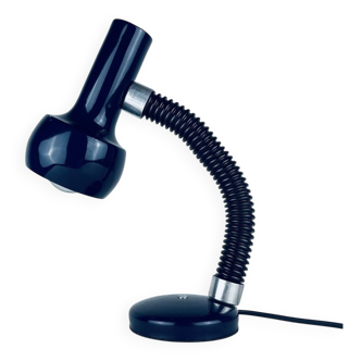 Mid-century blue Italian table lamp from the 1970s.