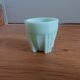 Coquetier opaline vert pâle art déco