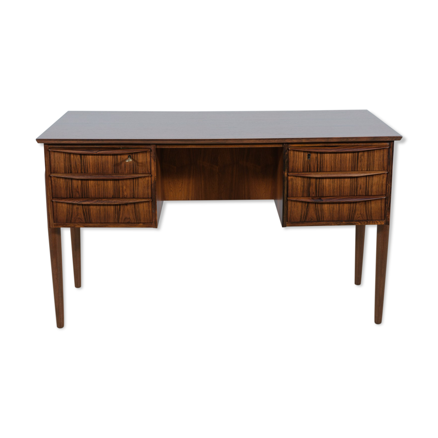Mid-Century Freestanding Rosewood Desk, 1960s