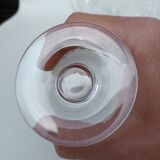 10 Daum crystal water glasses. Around 1970.