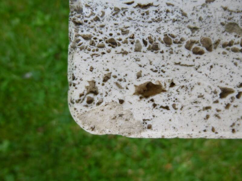 Travertine coffee table. Up & Up (Italy). Vintage 70s