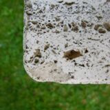 Travertine coffee table. Up & Up (Italy). Vintage 70s