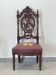 Napoleon III nurse chair, blackened wood and canvas