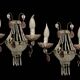 Appliques en perles de verre Ensemble de 2 années 1980
