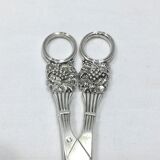 Pair of silver grape scissors Pierre Queille