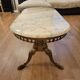Coffee table in gilded bronze and marble