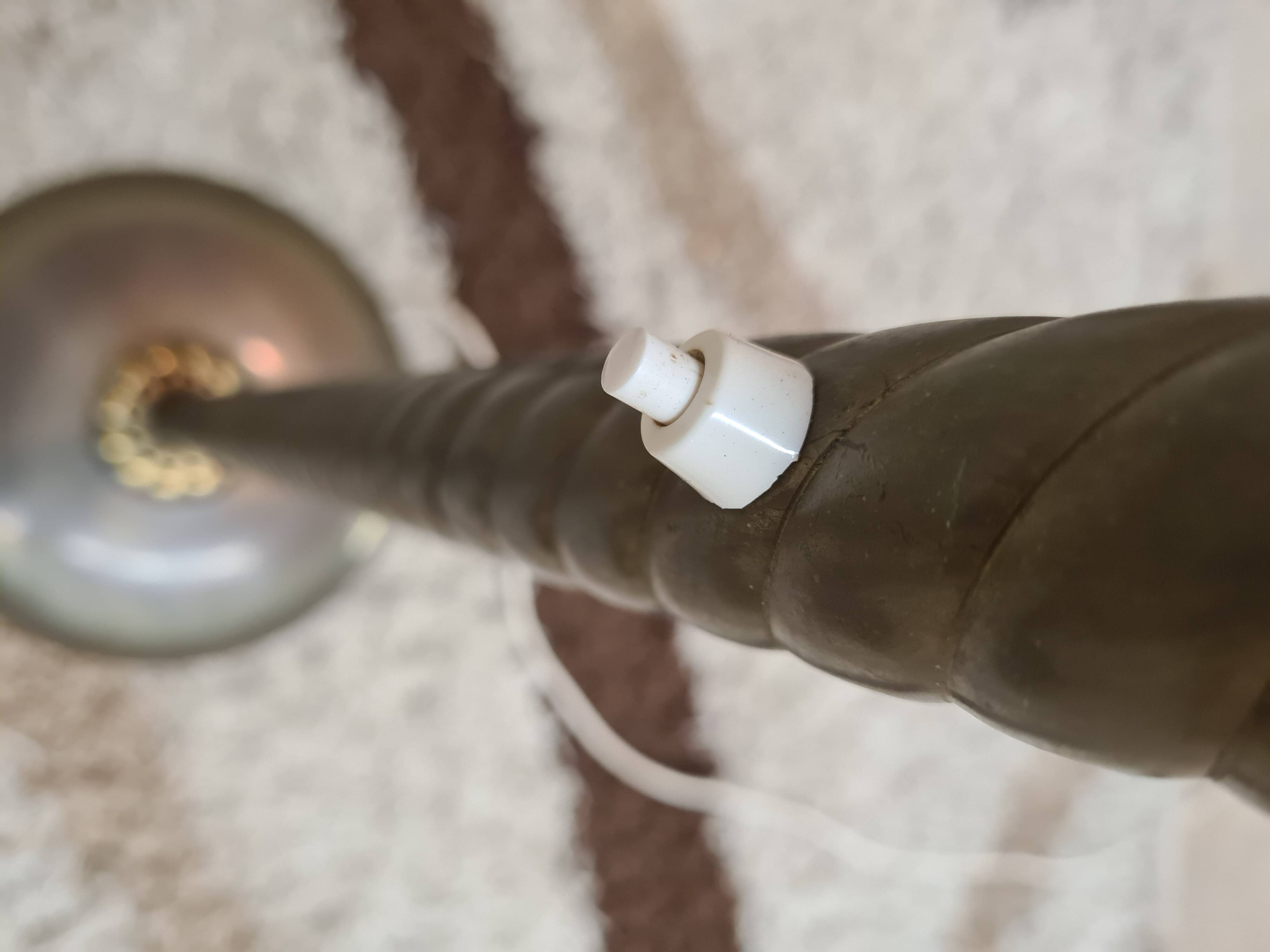 Lampe cordage vintage, années 60