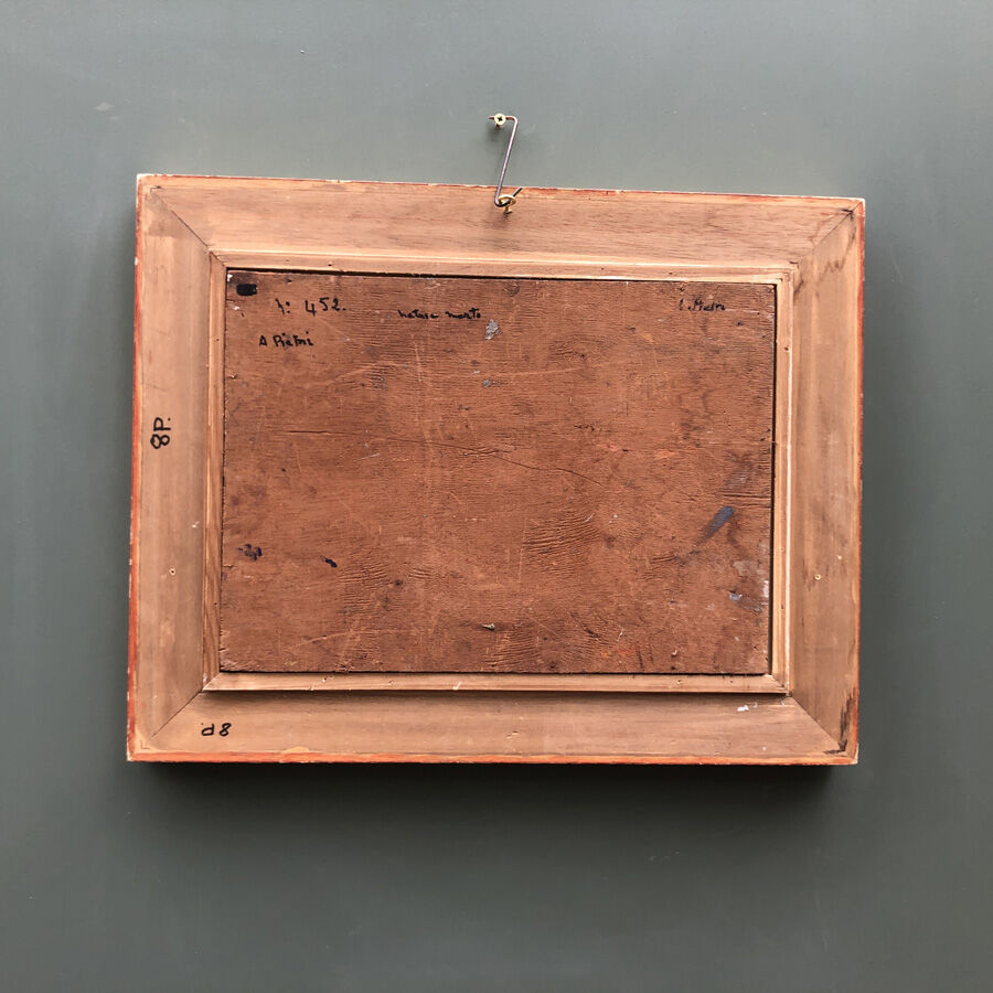 Old still life painting by A.Pietri